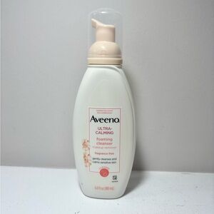 Aveeno Ultra-Calming Foaming Cleanser Makeup Remover 6 Fl Oz New